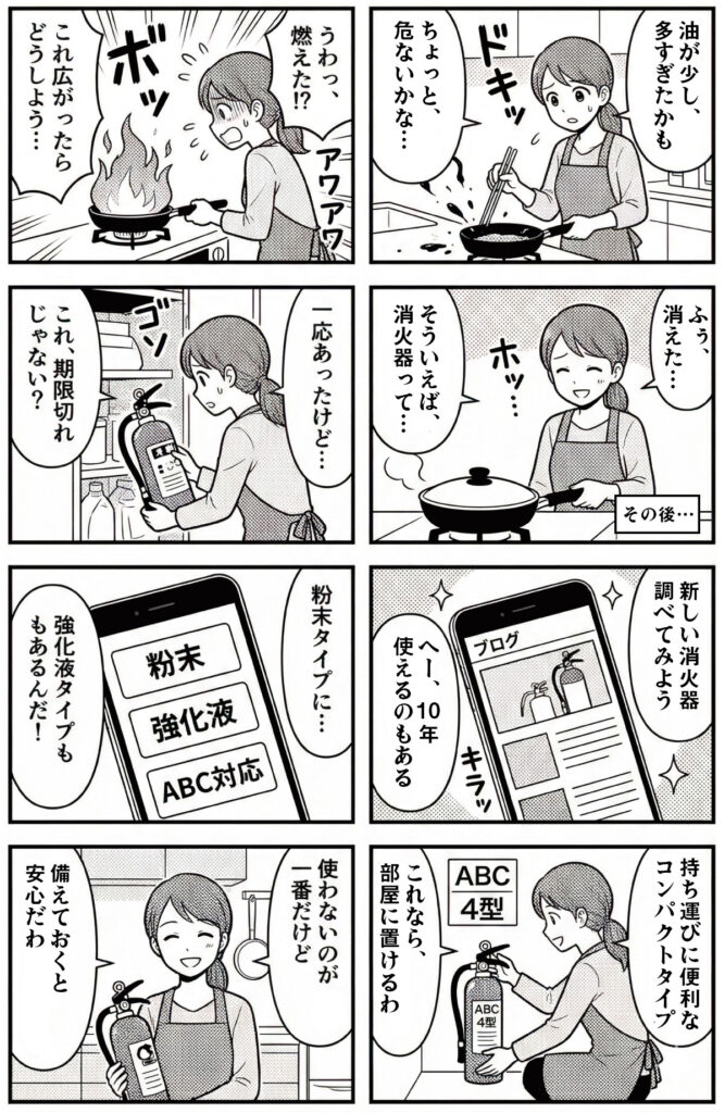 家庭用消火器のおすすめ漫画